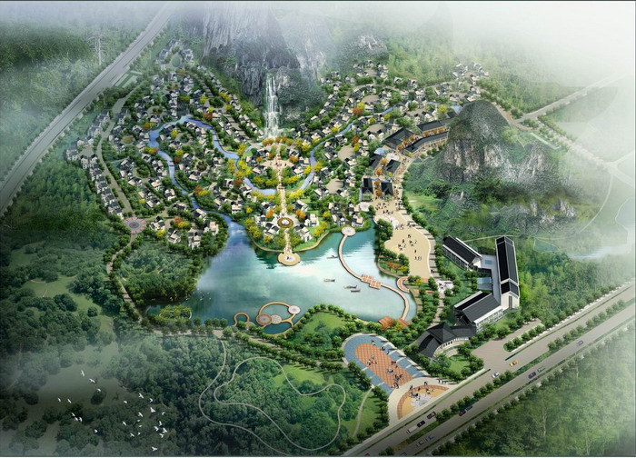 桂林华夏艺术大观园（2007年，设计中）